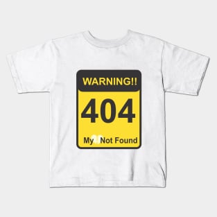 Broken Heart Not Found 404 for single Kids T-Shirt